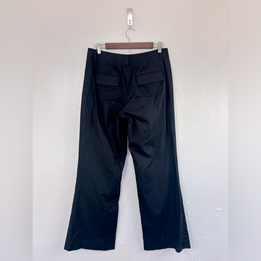 CHARLES NOLAN NEW YORK Women's Black Dress Pant Trouser Wide Flare Leg‎ Office 8